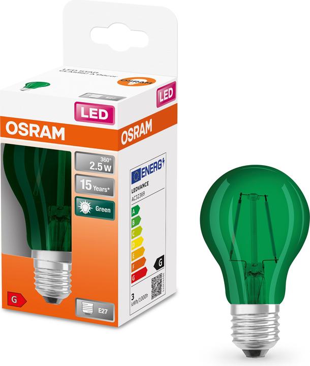Actual product image Osram LED Monochrome (E27, 2.50 W, 45 lm, 1 x, G)