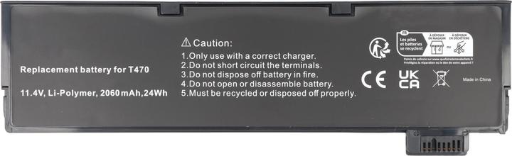 Produktbild AccuCell Akku Lenovo Thinkpad T470, T480, T570, 01AV490, 01AV492, SB10K97563 (2060 mAh)