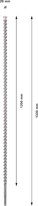 Produktbild Bosch Professional Zubehör Hammerbohrer SDS max-7, 28 x 1200 x 1320 mm (28 mm)