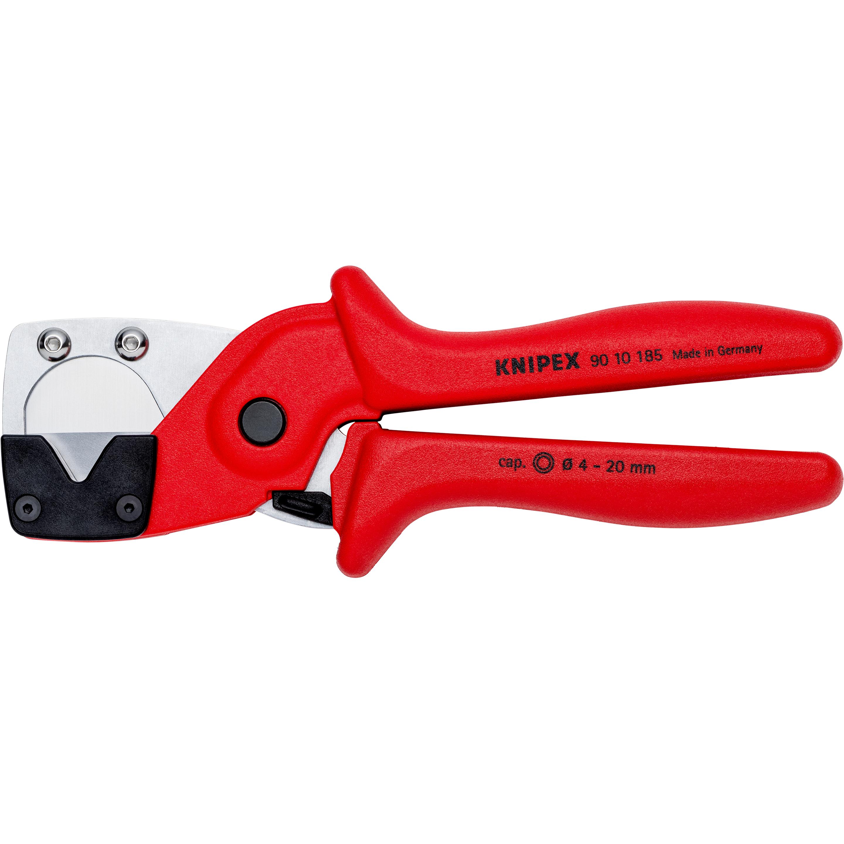 Knipex, Bolzenschneider + Seitenschneider, Rohrschneider für Mehrschicht- und Pneumatikschläuche (185 mm)