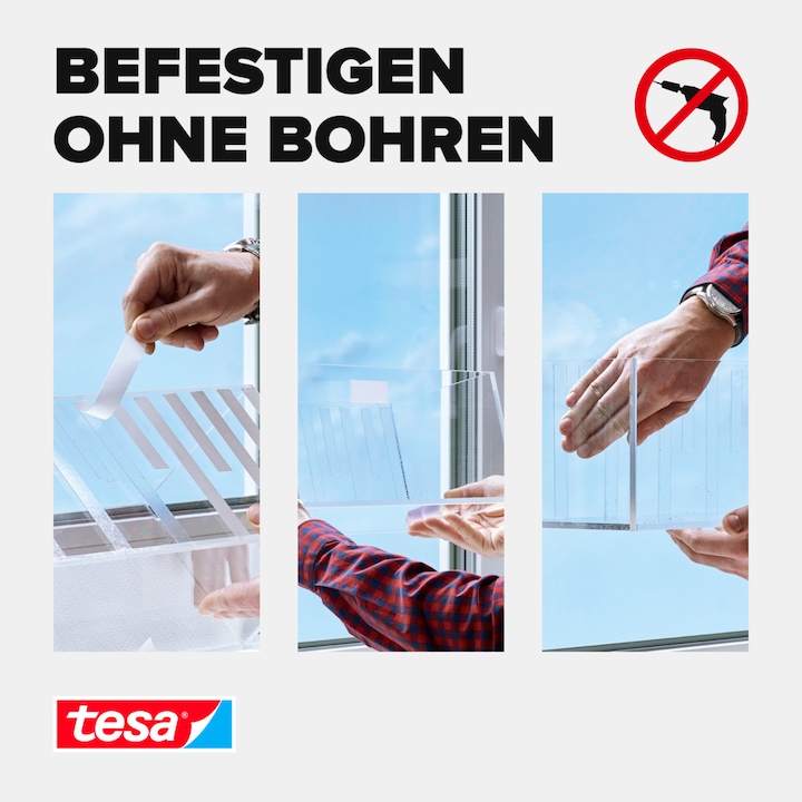Actual product image tesa Powerbond mounting tape transparent (19 mm)