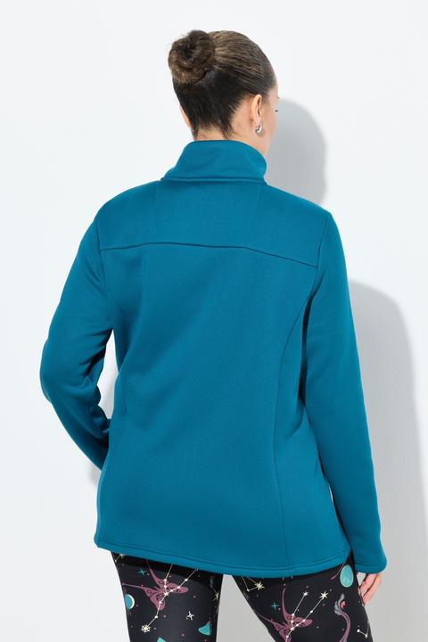 Produktbild Ulla Popken Funktions-Sweatjacke, Webfellfutter, Stehkragen, Langarm (60)