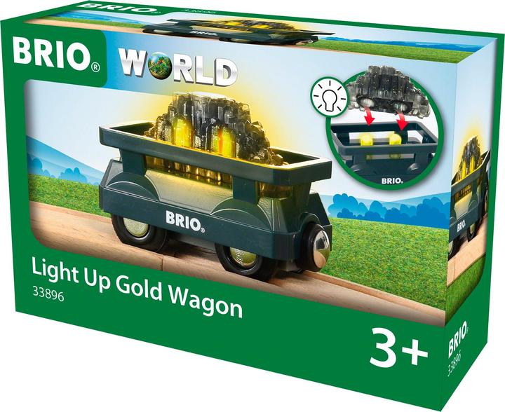 Productafbeelding Brio Gouden wagen met licht