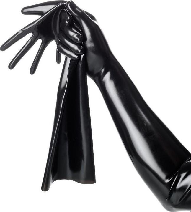 Actual product image Orrange Rubber gloves long (XL)