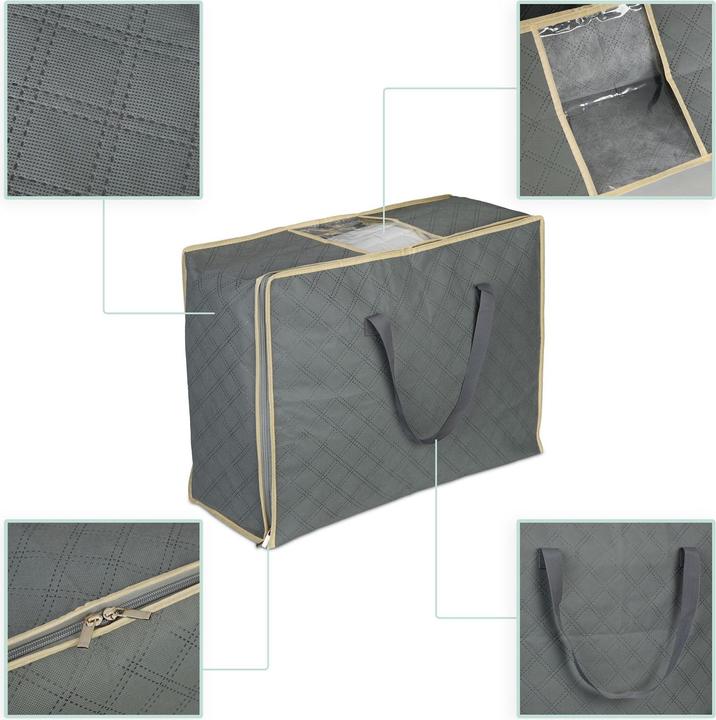 Produktbild Relaxdays 2x Bettdecken-Aufbewahrungstasche