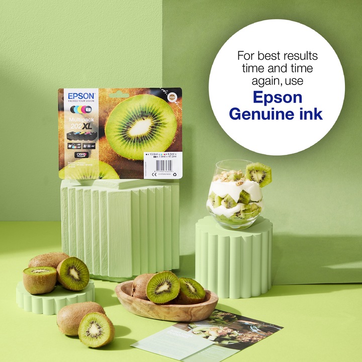 Actual product image Epson 202 Kiwi Claria Premium (M, FC, Y, C, PBK)