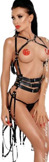 Produktbild Me Seduce Me-Seduce Scarlett Langes Kleid Mit XXL / Xxxl-Gurten (XXL)