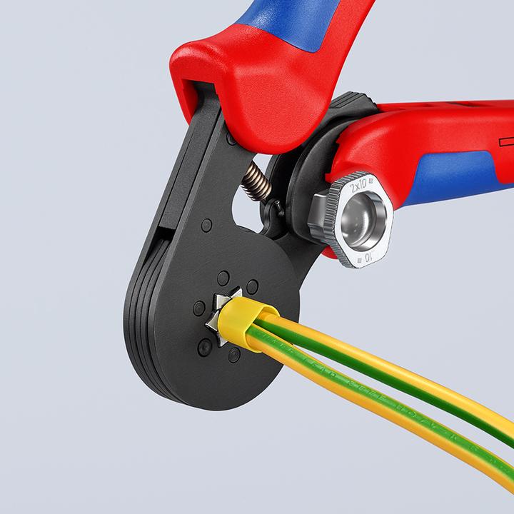 Image du produit Knipex Pince à sertir auto-ajustable pour embouts de câble (180 mm)