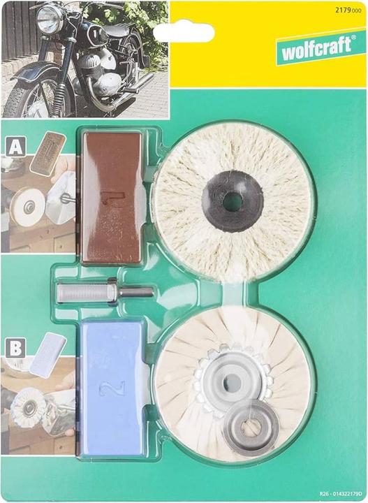 Immagine prodotto wolfcraft 1 Set di lucidatura professionale da 6 pezzi.