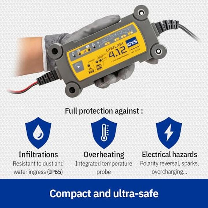 Actual product image GYS Charger FLASH 4.12 (12V, 4 A)