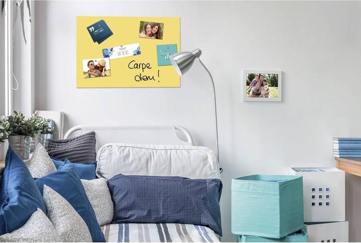 Productafbeelding BE! Board Magneetbord van glas Geel (B x H) 60cm x 40cm B1208 (Magnetisch bord, 60 x 40 cm)