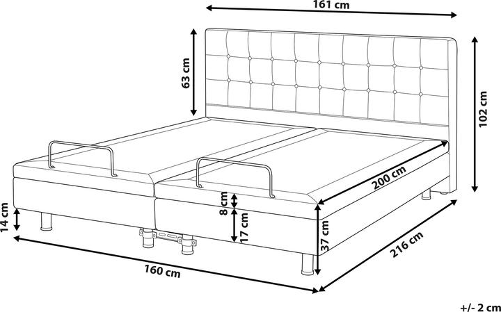 Actual product image Beliani Duke (160 x 200 cm)