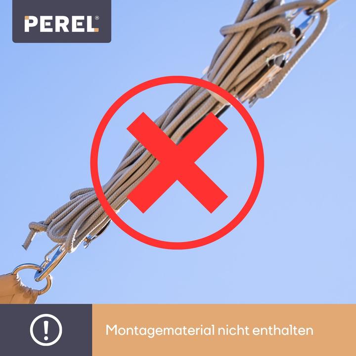 Produktbild Perel SONNENSEGEL - RECHTECKIG - 2 x 3 m - FARBE: HELLGRAU (300 x 200 cm)