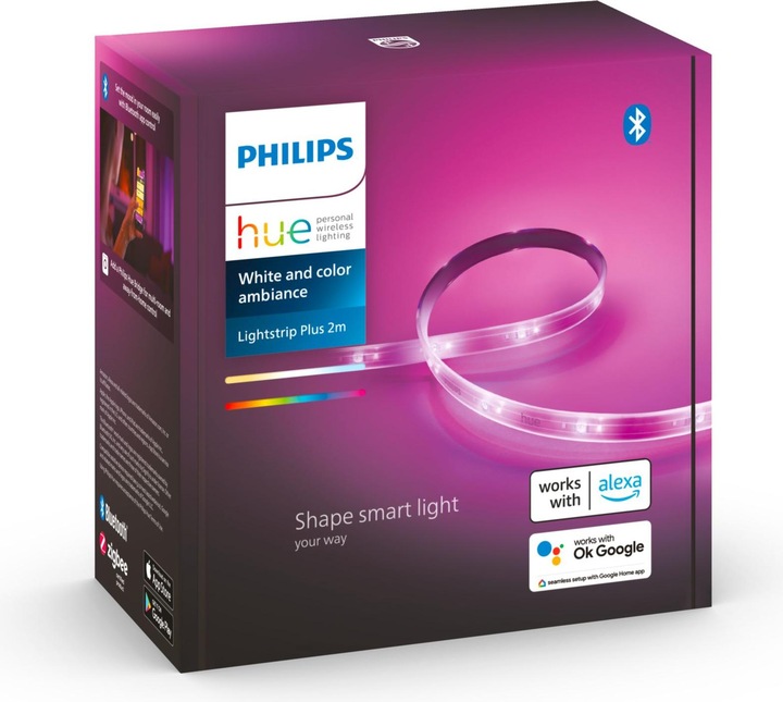 Actual product image Philips Hue Lightstrip Plus (RGBW, 200 cm, Indoor)