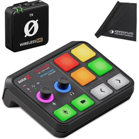 RØDE X Rode Streamer X Interface mit WIME-TX Mikrofon, Mischpult, Schwarz