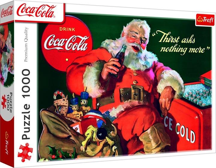 Produktbild Trefl Puzzle 1000 - Santa Claus trinkt Coca Cola (1000 Teile)