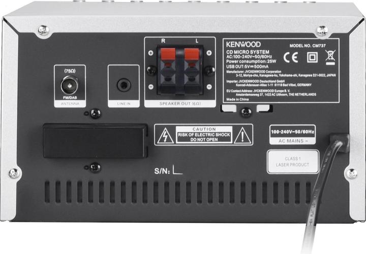Image du produit Kenwood M-7000S (Bluetooth, Lecteur de CD, WiFi, 2x 30 W)