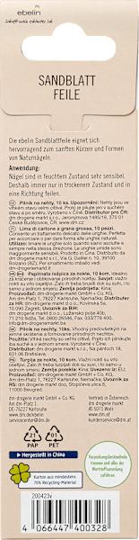 Actual product image dm ebelin Sandblattfeile