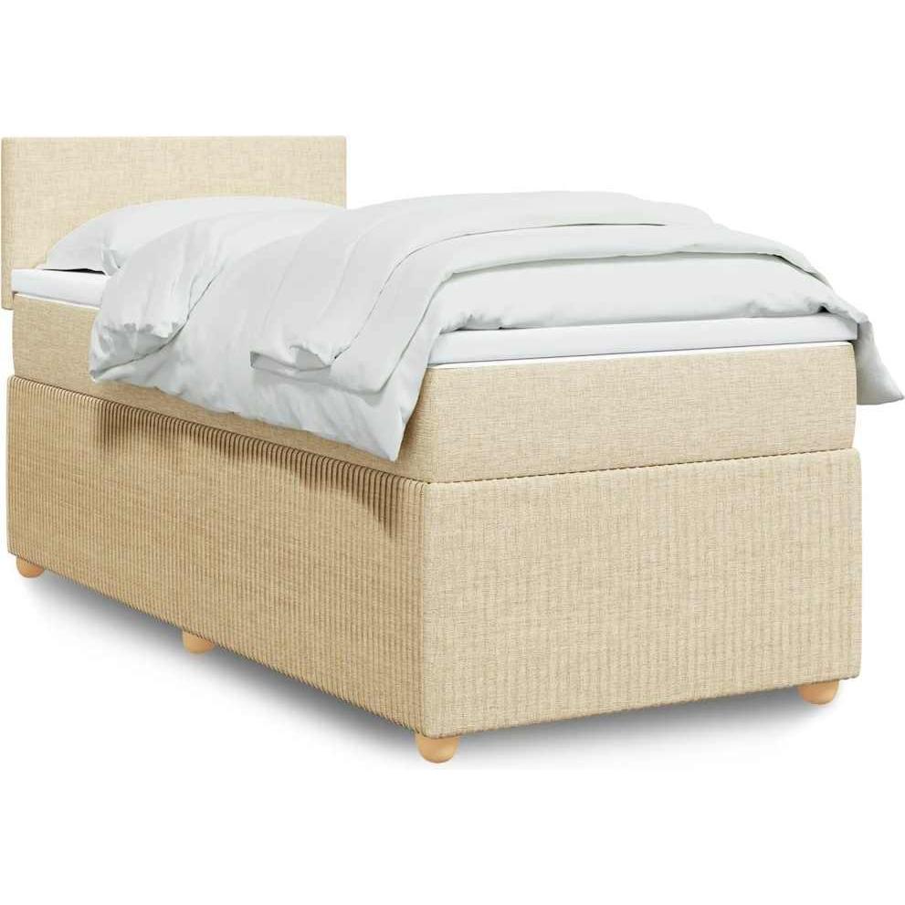 VidaXL, Bett, Bo x springbett mit Matratze 120 x 190 cm Stoff (120 x 190 cm)
