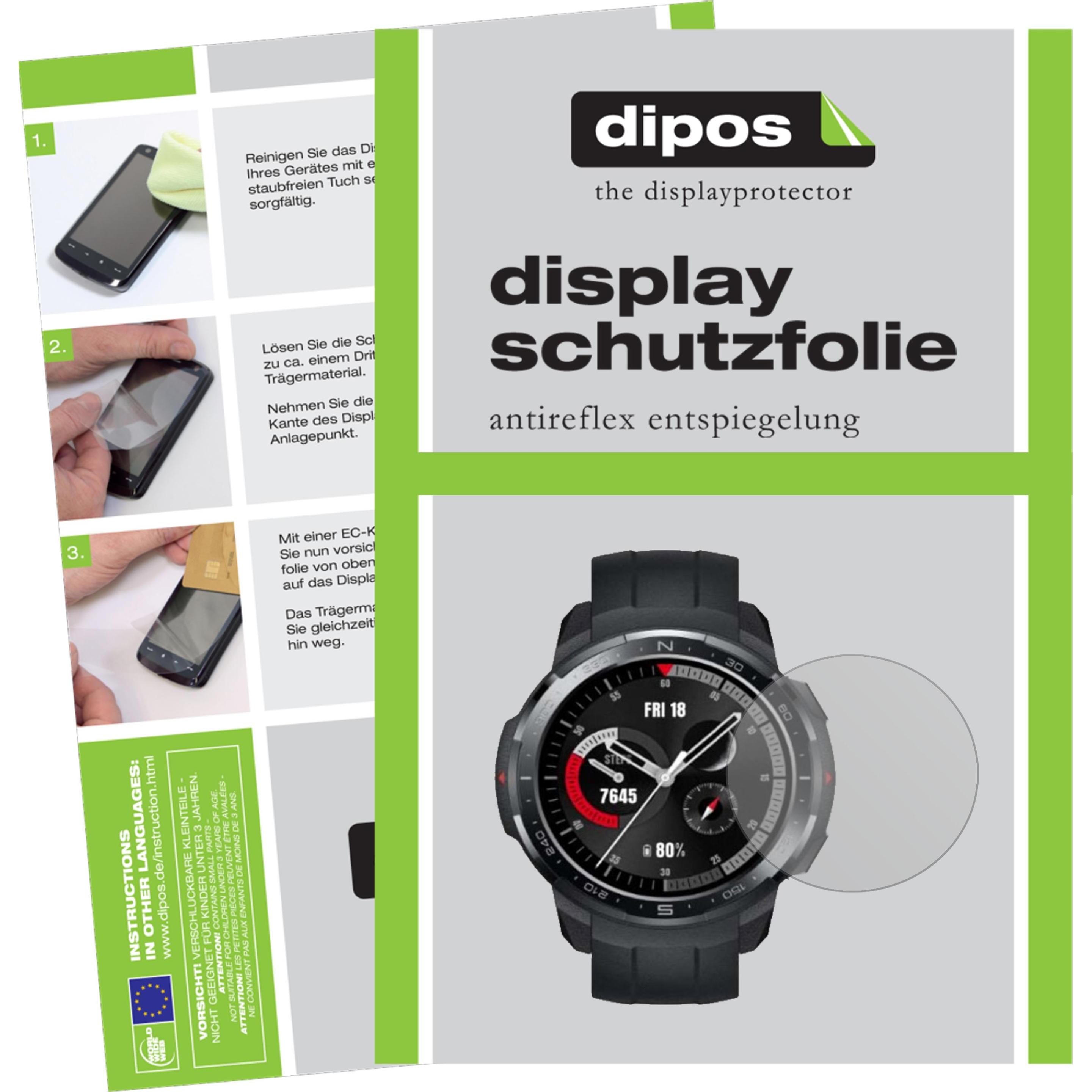 Dipos Displayschutzfolie Antireflex, Smartwatch Schutzfolie, Transparent