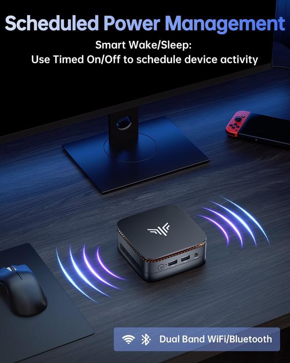 Image du produit NiPoGi Mini PC Essenx E1 mit Dual Display 4K UHD (8 Go, Intel N150)