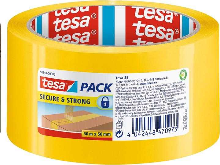 Produktbild tesa tesapack Packband SECURE & STRONG mit Siegel-Effekt (50 mm)