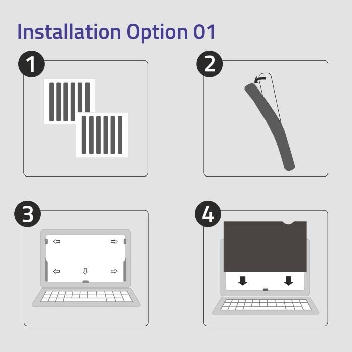 Produktbild Qoltec Privacy filters SHOW | 27" | 16:9 (27.01", 16 : 9)