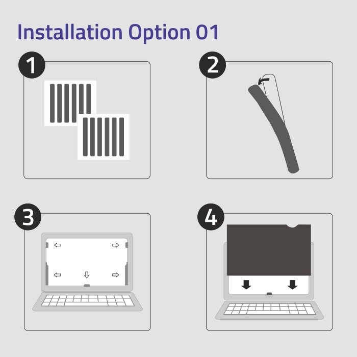 Actual product image Qoltec Privacy filters SHOW | 27" | 16:9 (27.01", 16 : 9)