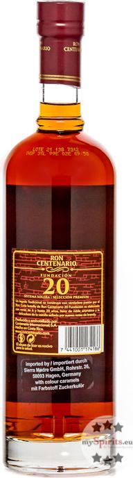 Immagine prodotto Ron Centenario Fondazione Riserva Speciale (1 x 70 cl)