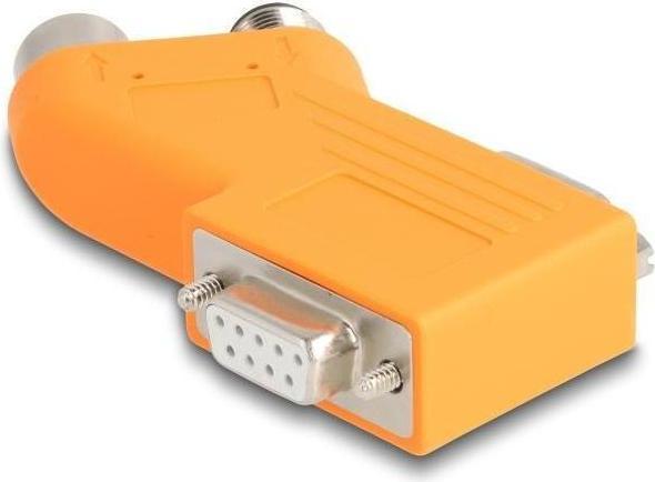 Actual product image Delock D-Sub 9 plug and socket to M12 plug and socket