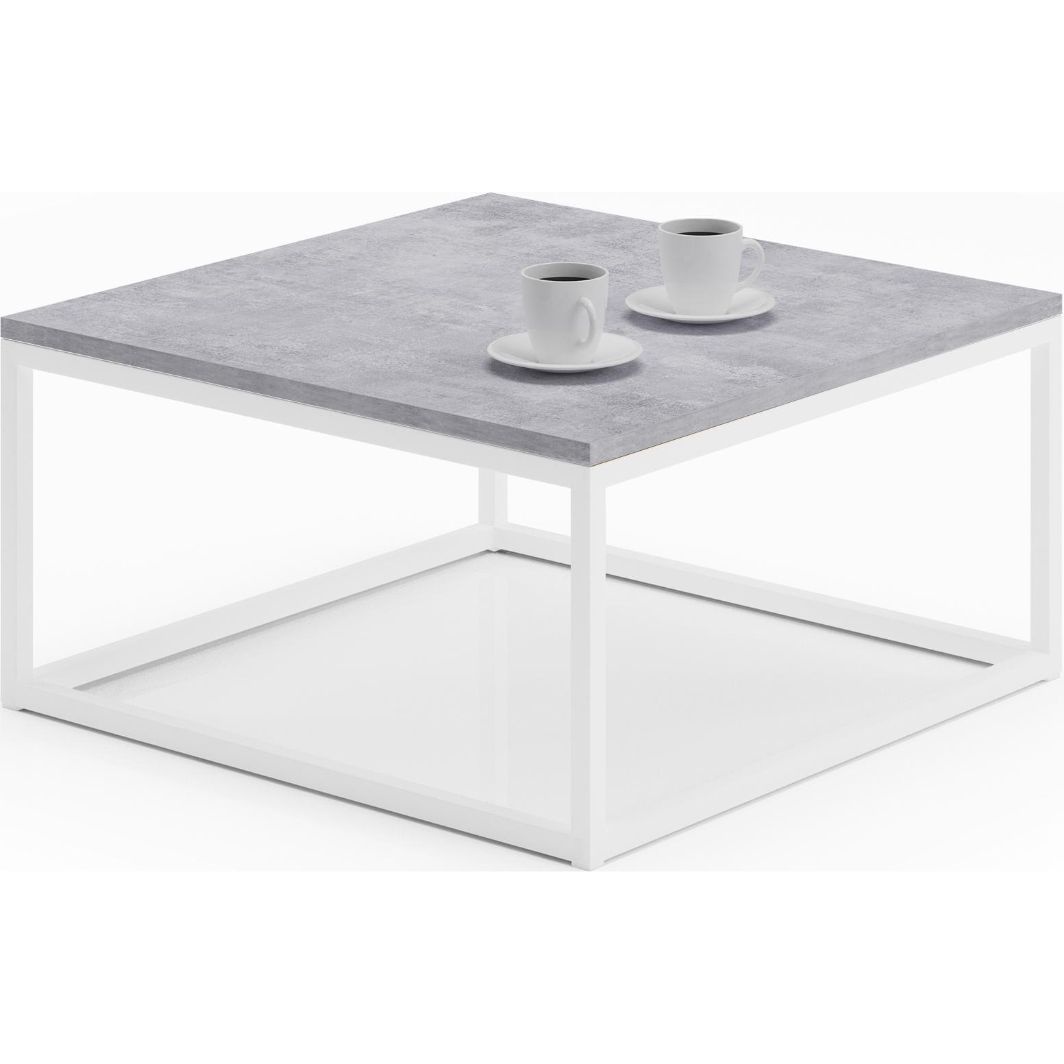ADRK Furniture, Couchtisch + Beistelltisch, Belten (65 x 65 x 33 cm)