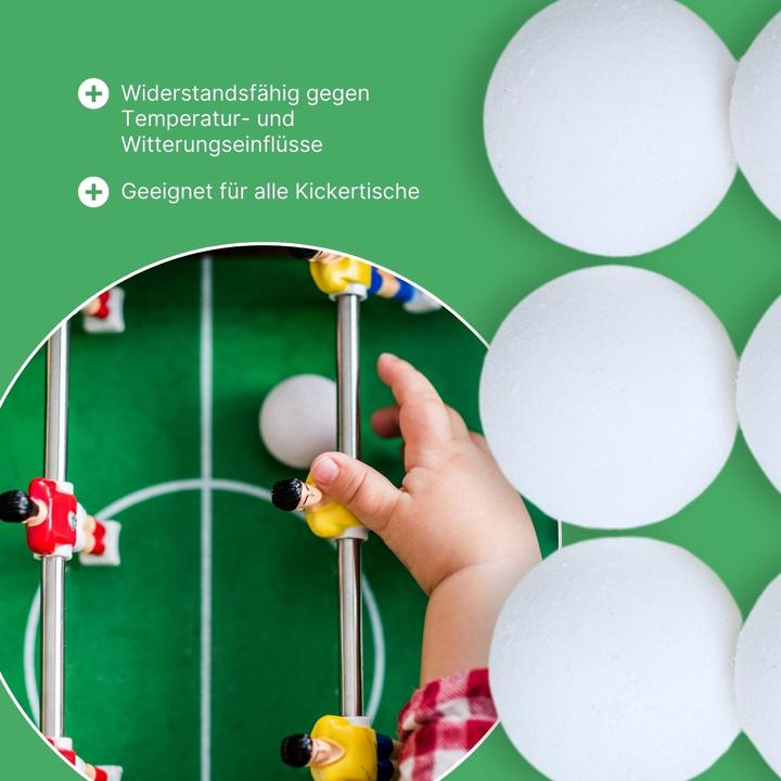 Image du produit Hermex Lot de 6 ballons de football de table Ballons de baby-foot de remplacement Mini-ballons de foot