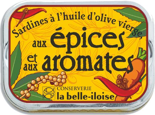 Image du produit La Belle Iloise Sardines aux épices et aromates (115 g)