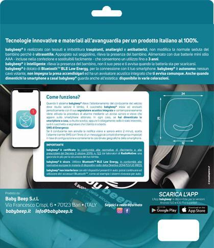 Actual product image Baby Bell Baby Beep BBAM1 car seat accessory Smart pad device for car seats