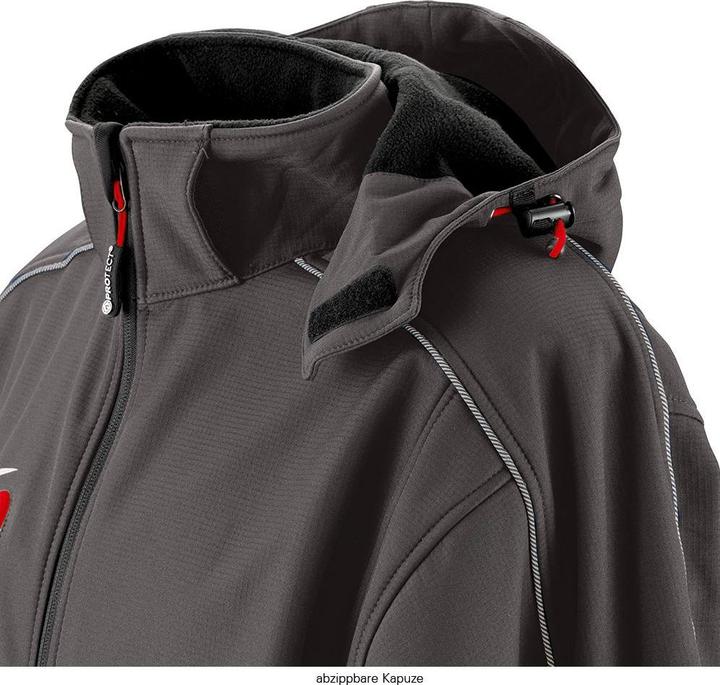 Produktbild BIG Arbeitsschutz Herren Softshelljacke Montana grau Groesse S (S)