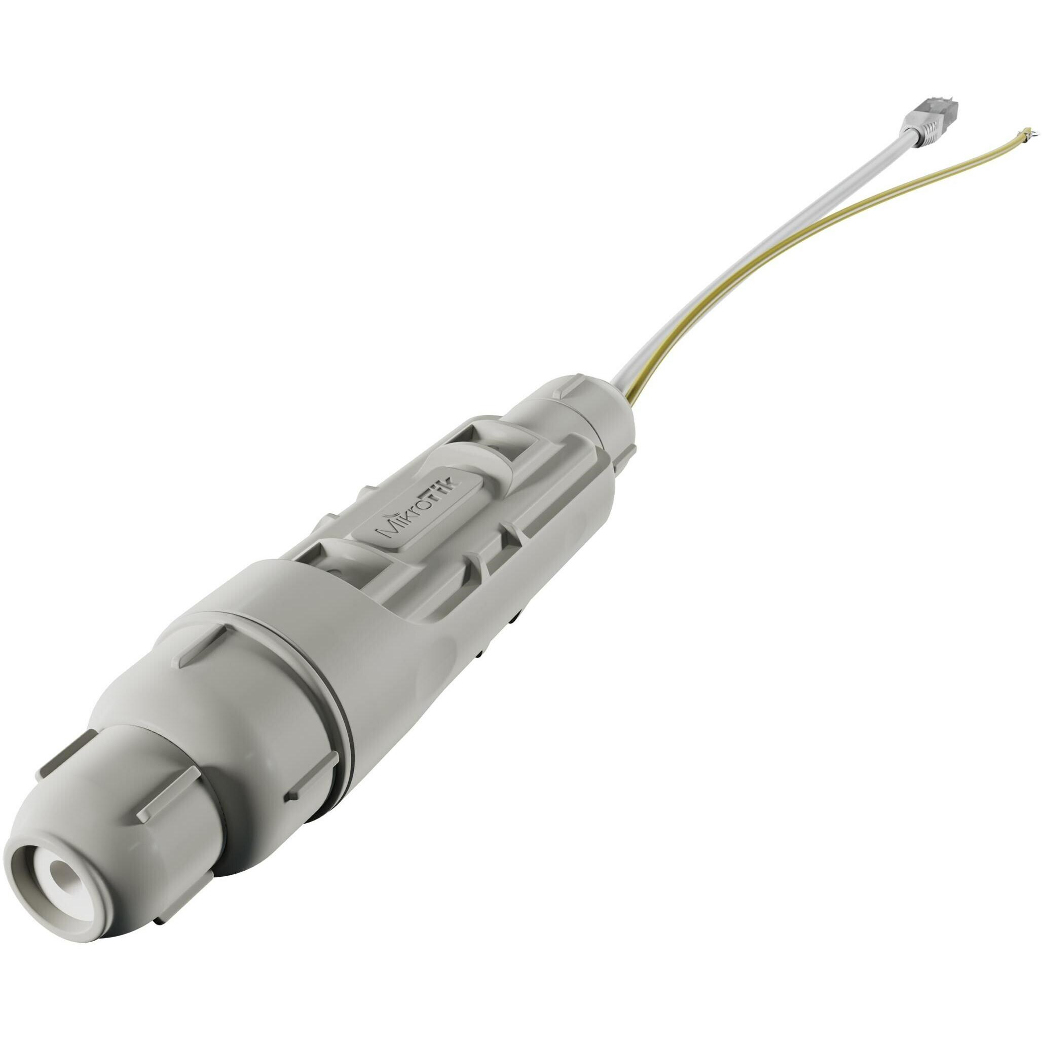MikroTik RBGESP - Gigabit Ethernet-Überspannungsschutz in wasserdichtem IP68-Gehäuse (Überspannungsschutzadapter), Netzw...