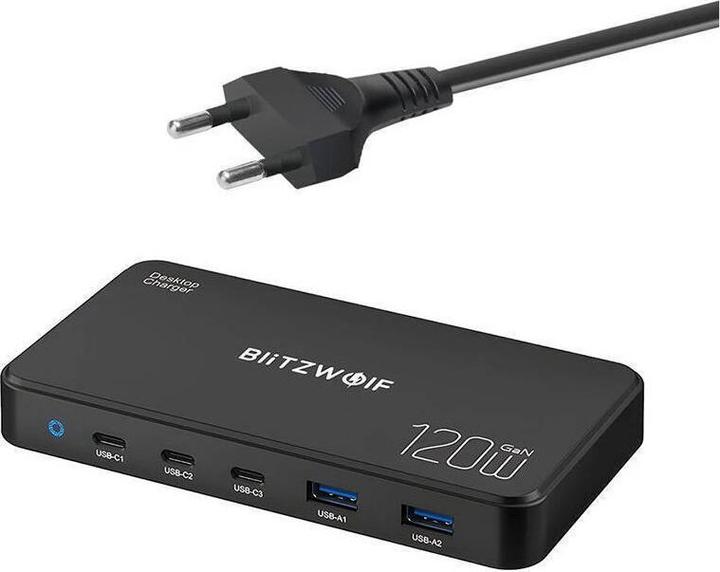 BlitzWolf Charging Station BW-i100 5in1 120W (120 W, 5 ports)