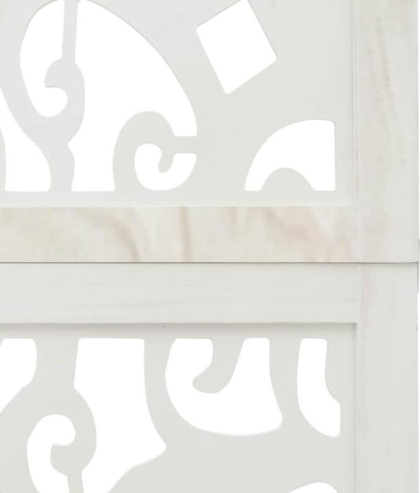 Image du produit vidaXL Séparation de pièce Paravent Séparateur de pièce 6pcs Blanc Bois massif Paulownia