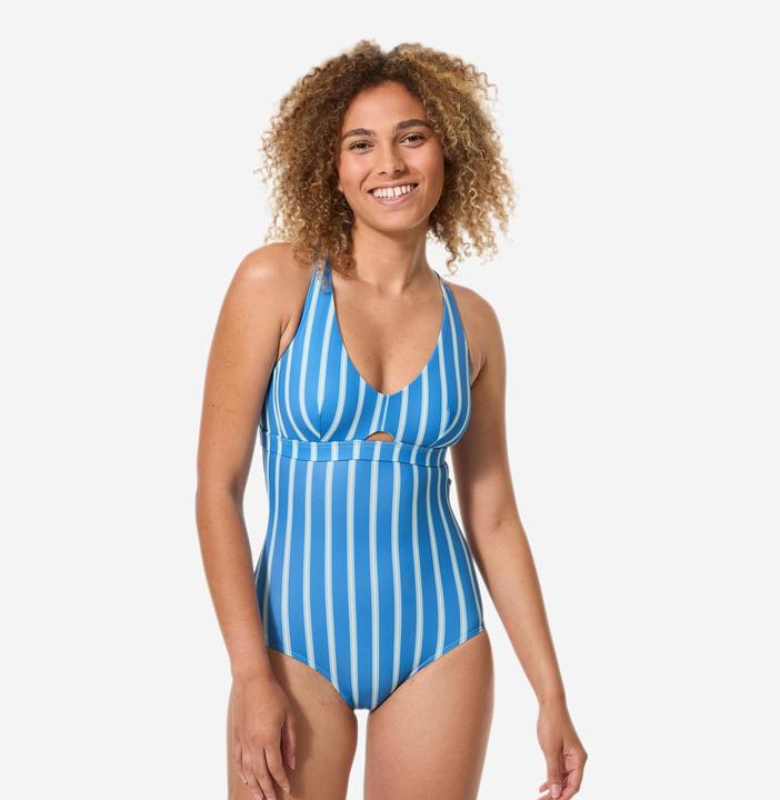 Image du produit Decathlon Bikini-Oberteil Bustier Damen gestreift Surfen Polyester (42)