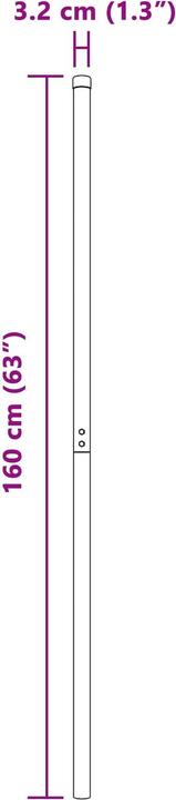 Produktbild vidaXL Zaunpfosten