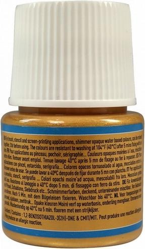 Actual product image Pebeo Setacolor Opaque (Shimmering Strong Gold, 45 ml)
