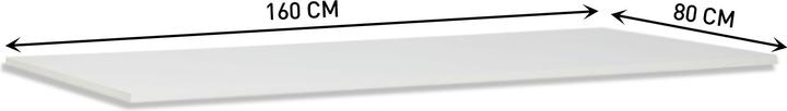 Actual product image Contini Table top height-adjustable office desk (160 x 80 cm)
