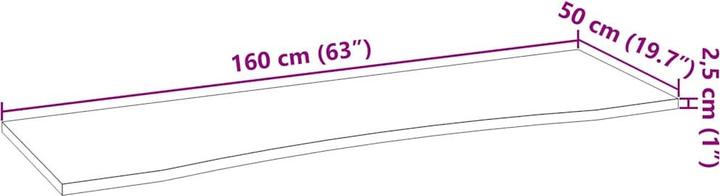 Image du produit vidaXL Schreibtischplatte (160 x 50 cm)