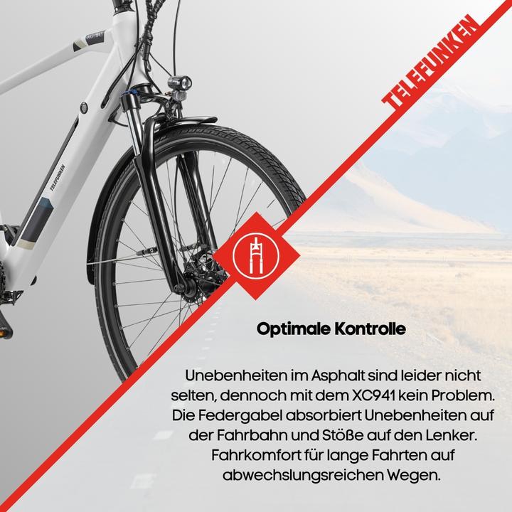 Actual product image Telefunken Trekking E-Bike Expedition XC941, Wheel size 28 ", Warranty 24 month(s), Light Grey (50 cm)