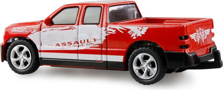 Produktbild Amewi RC Pickup Die Cast mit Pferdeanhänger 1:64 RTR rot (RTR Ready-to-Run)
