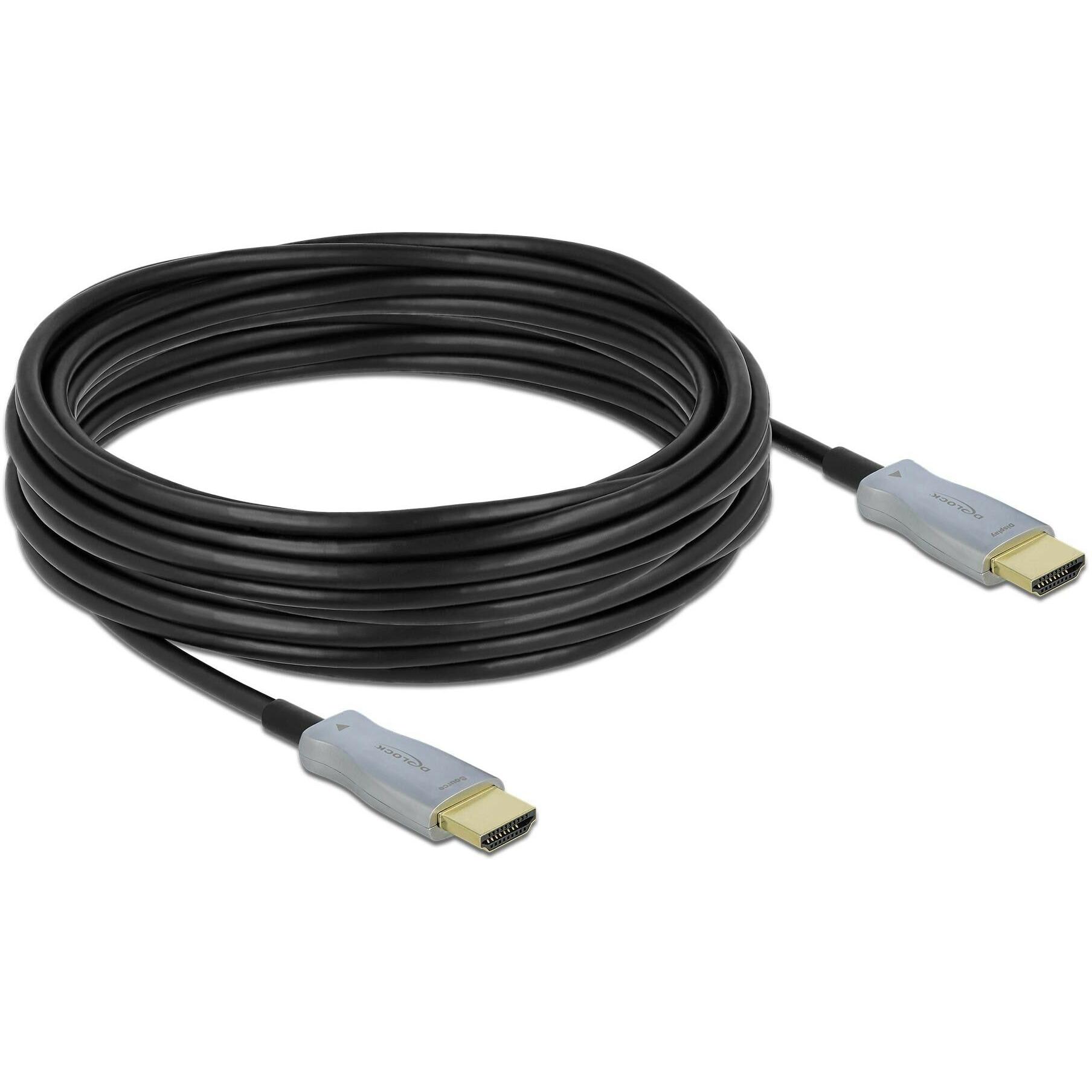Delock Nero Cavo Ottico Attivo Hdmi 4K 60 Hz 10 M (10 M), Cavo Video,