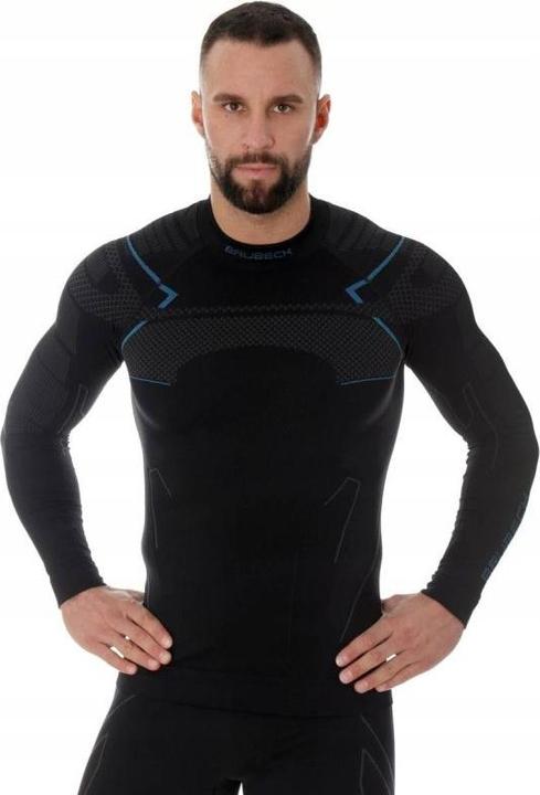 Brueck Brubeck Thermo Men's Thermal Underwear T-Shirt Black - LS13040A (S)