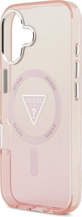 Immagine prodotto Guess Case Magsafe IML Gradient Case With Print Triangle Logo & Silver Metal Camera Buttons For iPho (Apple iPhone 17)