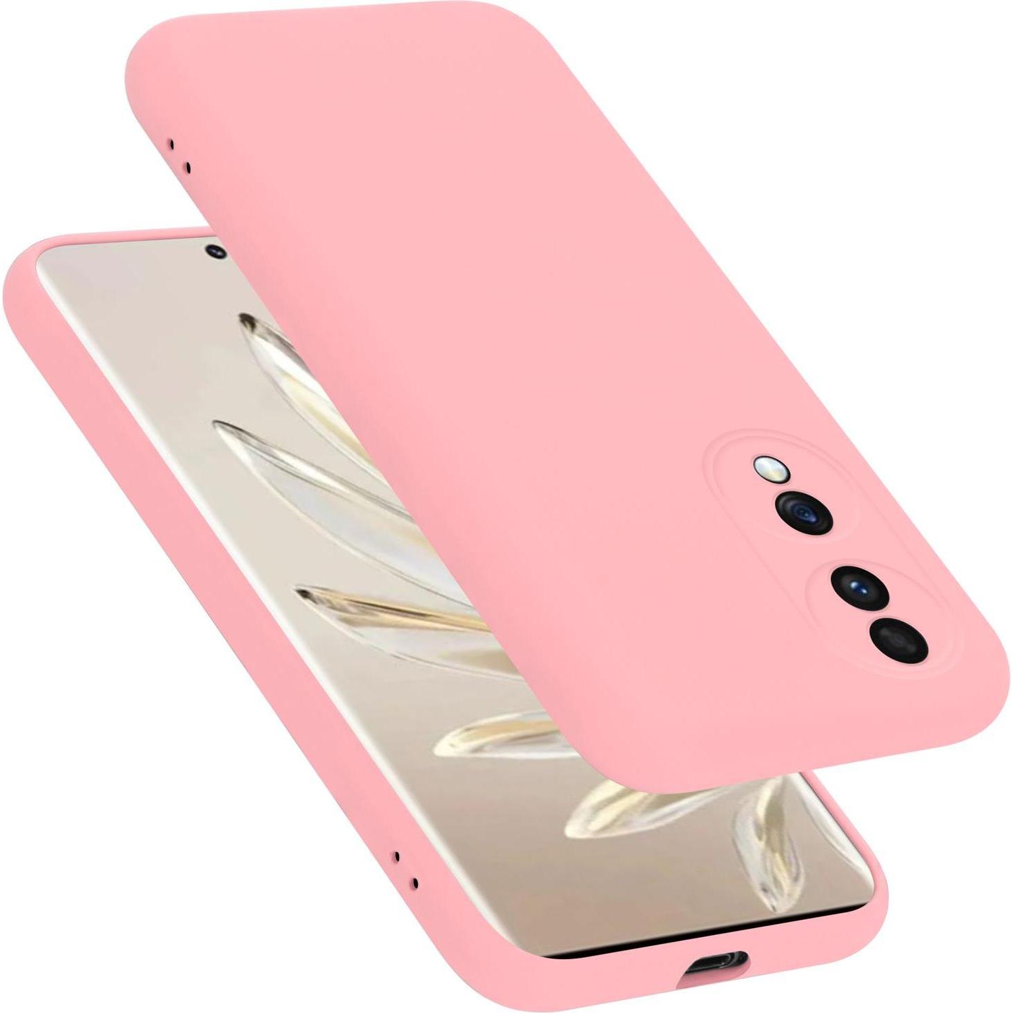 Cadorabo Hülle für Honor 70 TPU im Liquid Case Design (Honor 70), Smartphone Hülle, Rosa