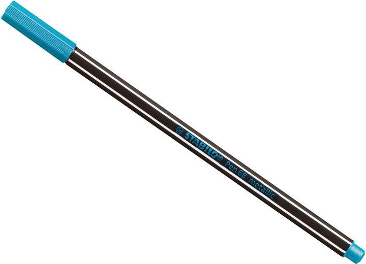 Produktbild STABILO Pen 68 Premium Metallic-Filzstift (Blau Metallic, 1 x)